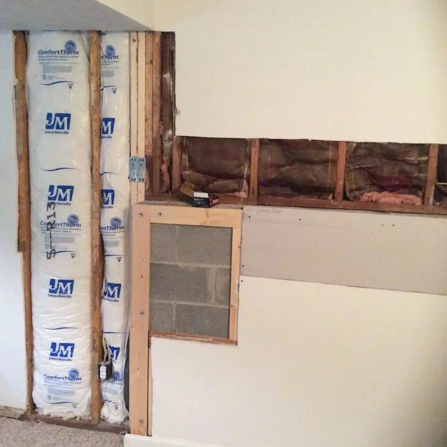 Wall insulation replacement during Odor Removal & Deodorization in Montvale